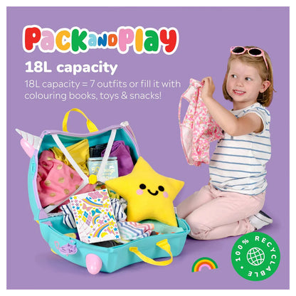 Trunki Ride on Luggage - Una the Unicorn