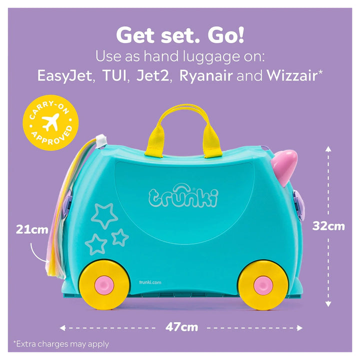 Trunki Ride on Luggage - Una the Unicorn