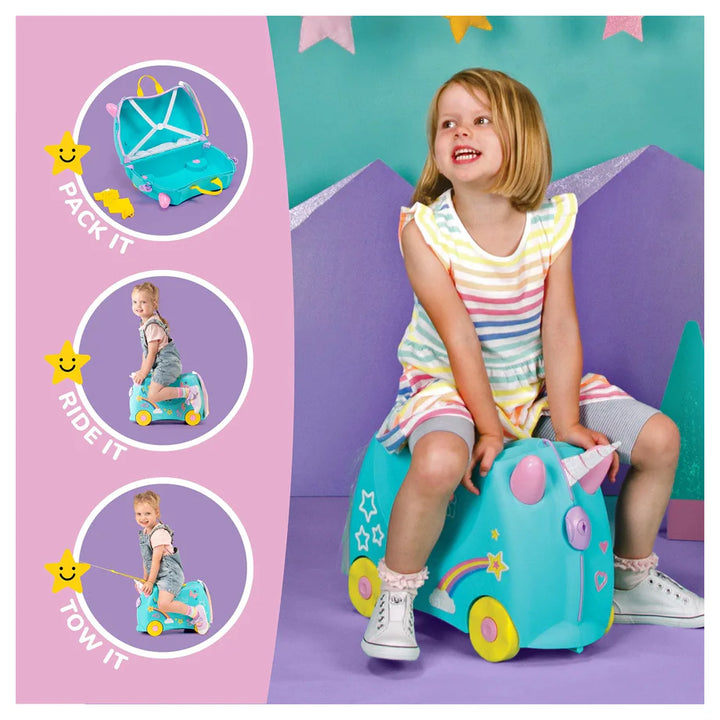 Trunki Ride on Luggage - Una the Unicorn