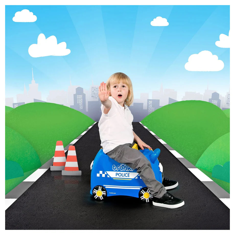 Trunki Ride on Luggage - Percy the Police Car