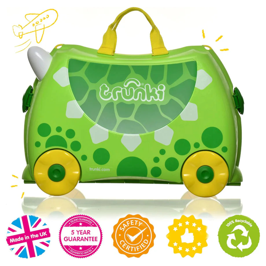 Trunki Children’s Ride?On Suitcase & Kids’ Hand Luggage (Green)