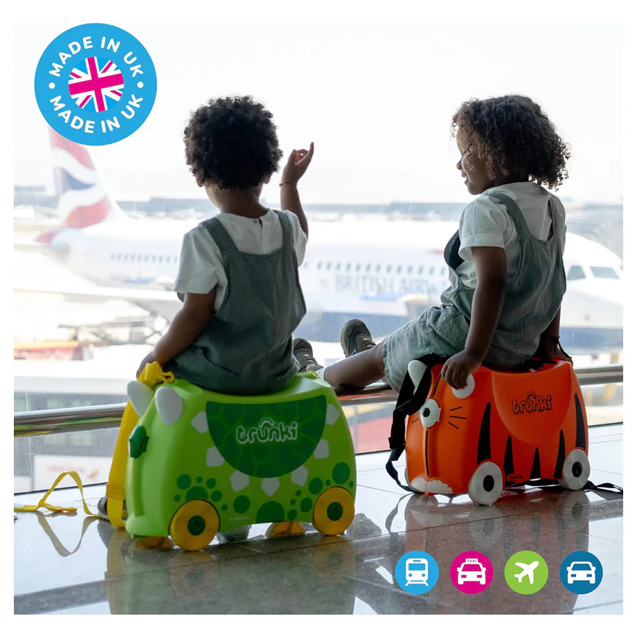 Trunki Children’s Ride?On Suitcase & Kids’ Hand Luggage (Green)