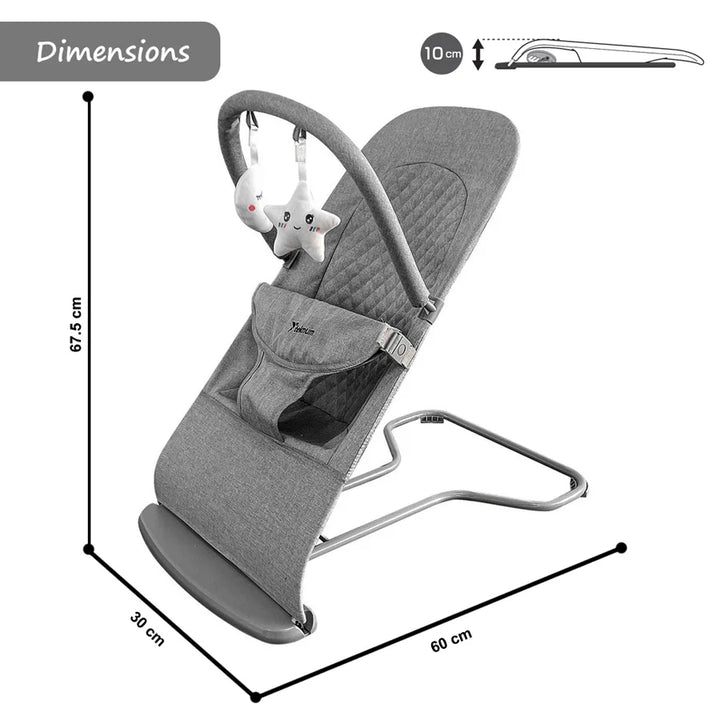 Teknum 3 Stage Baby Bouncer/ Recliner Seat (Grey)