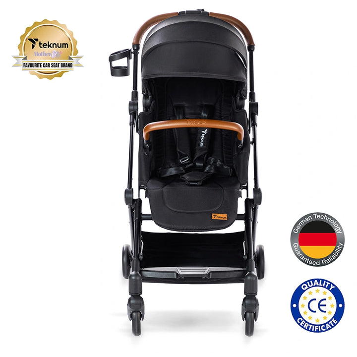 Teknum Compacto Auto Fold 360° Reversible Stroller (Black) –