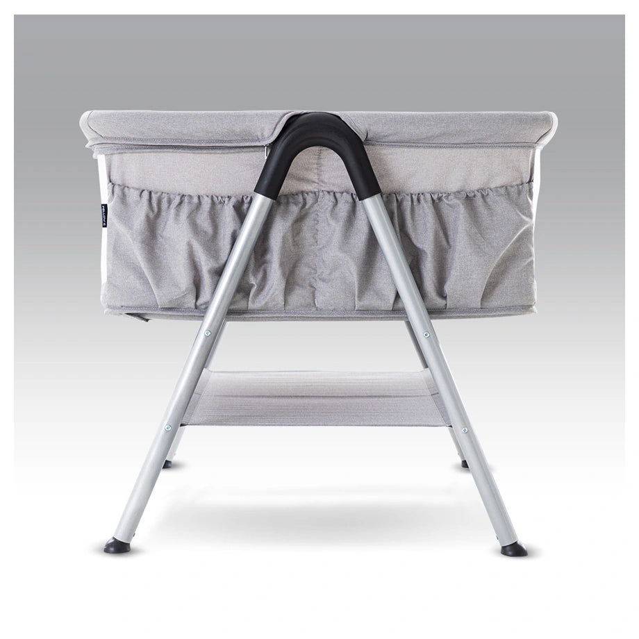 Teknum Fellow 2 Twin Bedside Crib Bassinet (Grey)