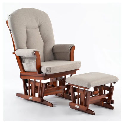 Teknum Deluxe Gliding Chair With Ottoman Set (Beige)