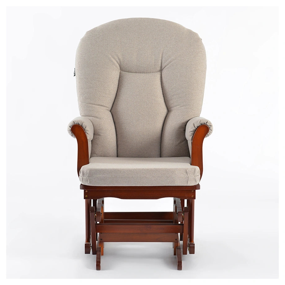 Teknum Deluxe Gliding Chair With Ottoman Set (Beige)