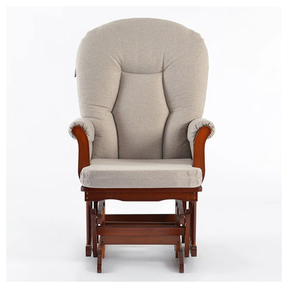 Teknum Deluxe Gliding Chair With Ottoman Set (Beige)