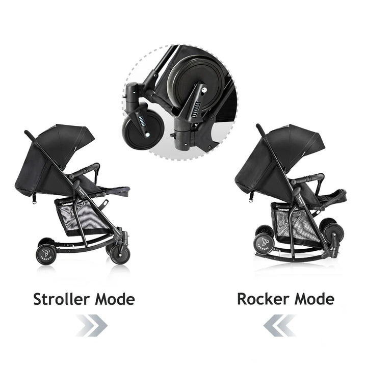 Teknum Stroller with Rocker (Black)