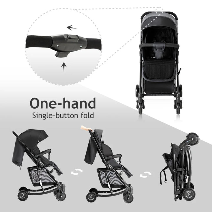 Teknum Stroller with Rocker (Black)