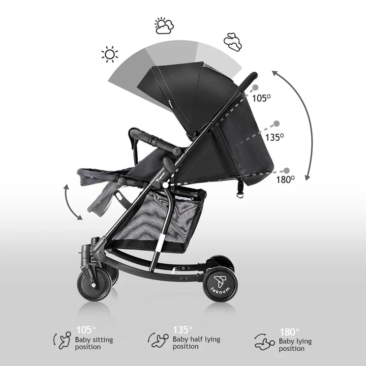 Teknum Stroller with Rocker (Black)