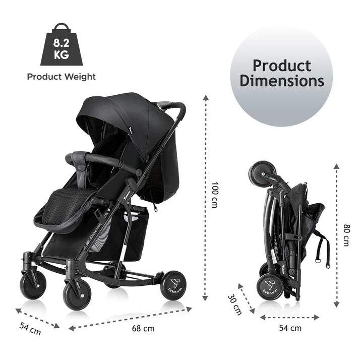 Teknum Stroller with Rocker (Black)