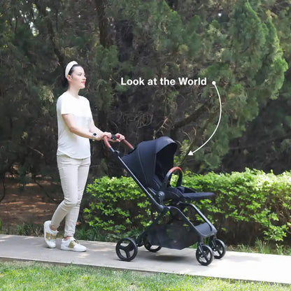 Teknum Stroll -1 Reversible Travel Stroller (Black)