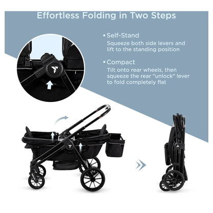 Teknum Reversible Wagon Stroller (Graphite Black)