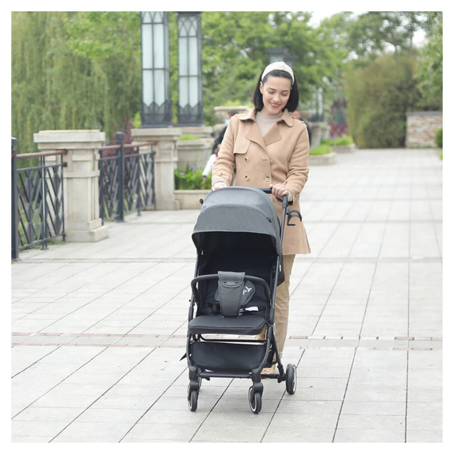 Teknum Travel Cabin Stroller with Coffee Cup Holder (Grey)
