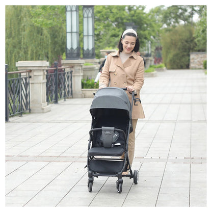 Teknum Travel Cabin Stroller with Coffee Cup Holder (Grey)