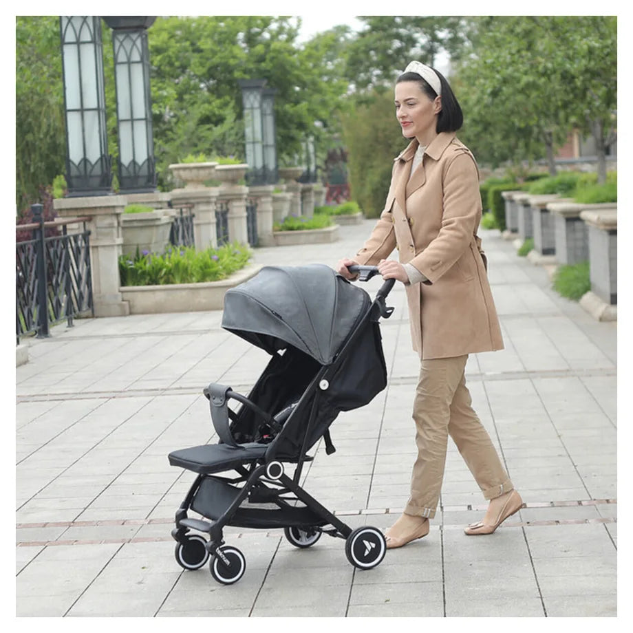 Teknum Travel Cabin Stroller with Coffee Cup Holder (Grey)