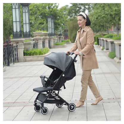 Teknum Travel Cabin Stroller with Coffee Cup Holder (Grey)