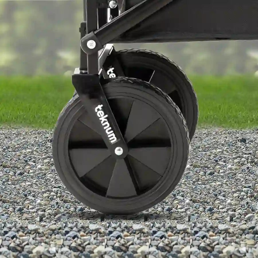 Teknum Folding Wagon Cart w/ Canopy (Black)
