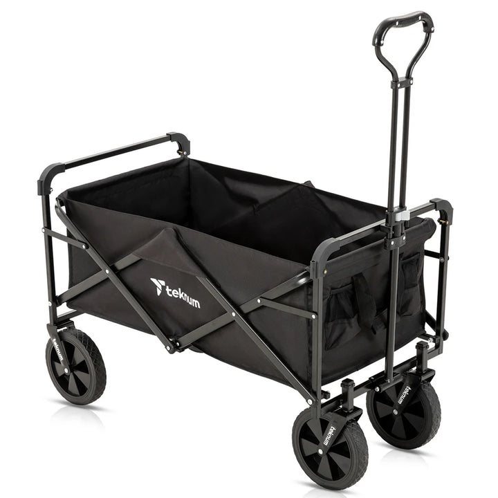 Teknum Folding Wagon Cart w/ Canopy (Black)