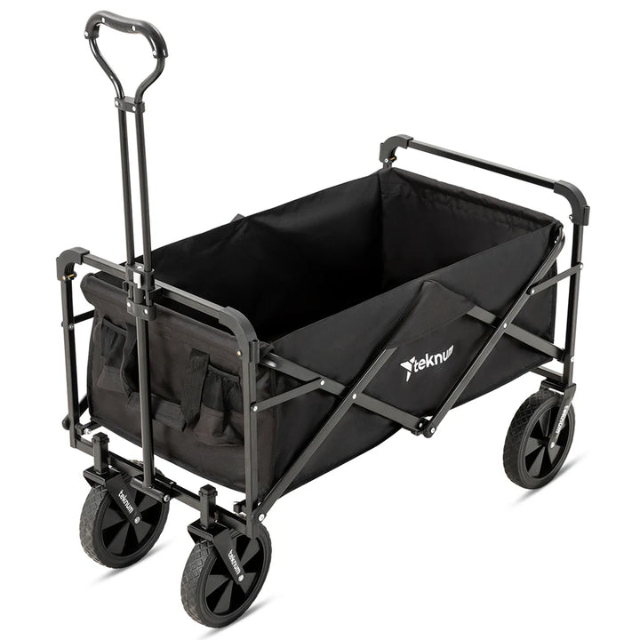 Teknum Folding Wagon Cart w/ Canopy (Black)