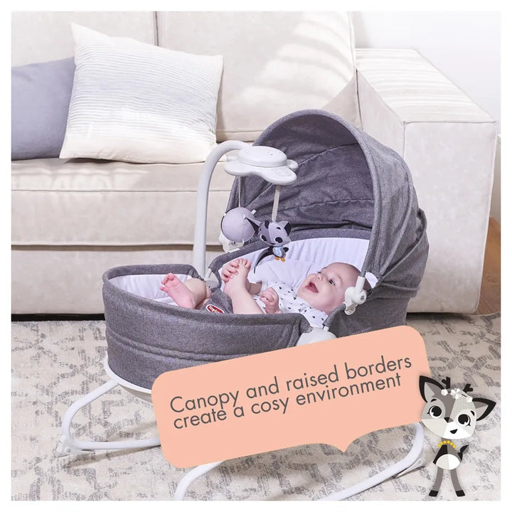 Tiny Love 3-in-1 Rocker Napper with Canopy (Grey) – Halamama.com