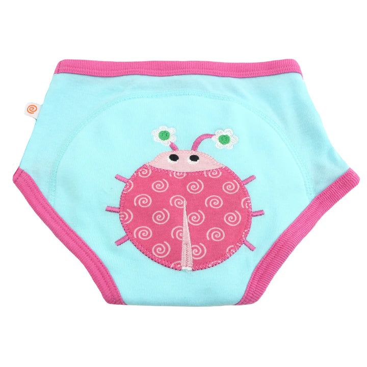 Zoocchini 3 Piece Organic Potty Training Pants Set 2T/3T Girls (Garden Creatures)