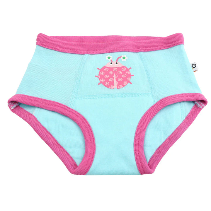 Zoocchini 3 Piece Organic Potty Training Pants Set 2T/3T Girls (Garden Creatures)