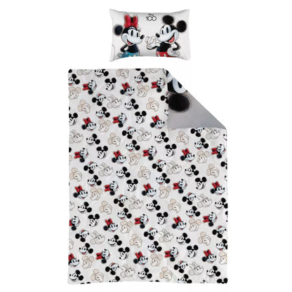 Disney Reversible Comforter x 2 with 1 Pillow Case (Mickey and Minnie Mouse)