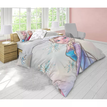 Disney Reversible Comforter Set Pack of 4 (Frozen)