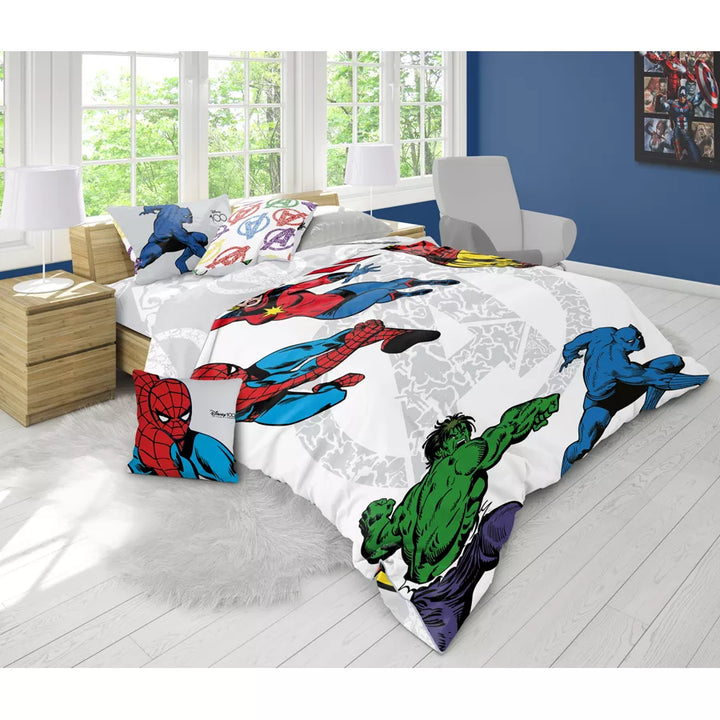 Disney Marvel Reversible Comforter Sets Pack of 4 (Avengers)