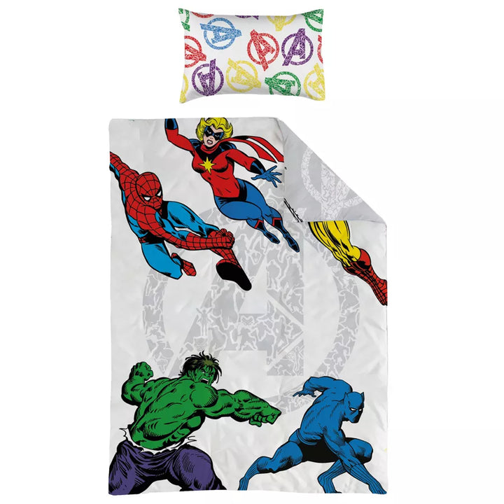 Disney Marvel Reversible Comforter Sets Pack of 4 (Avengers)