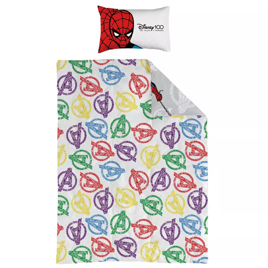 Disney Marvel Single comforter x2 with 1 Pillow Case (Avengers)