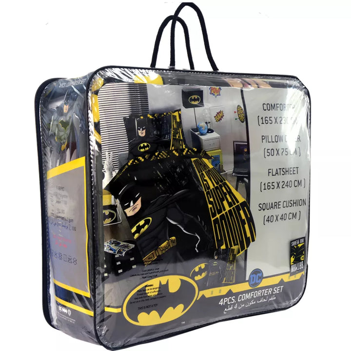 Disney Warner Bros Comforter Set Pack of 4 (Batman)