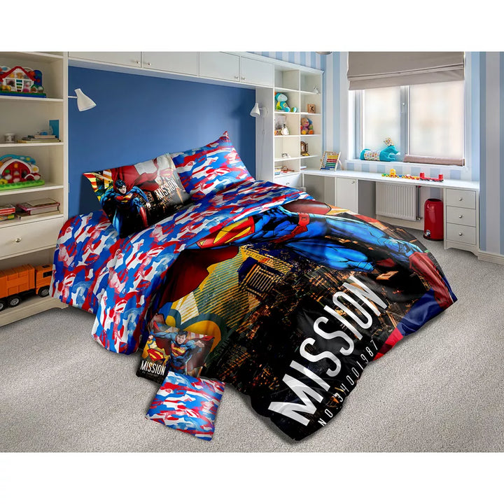 Disney Warner Bros Comforter Set Pack of 4 (Super Man)