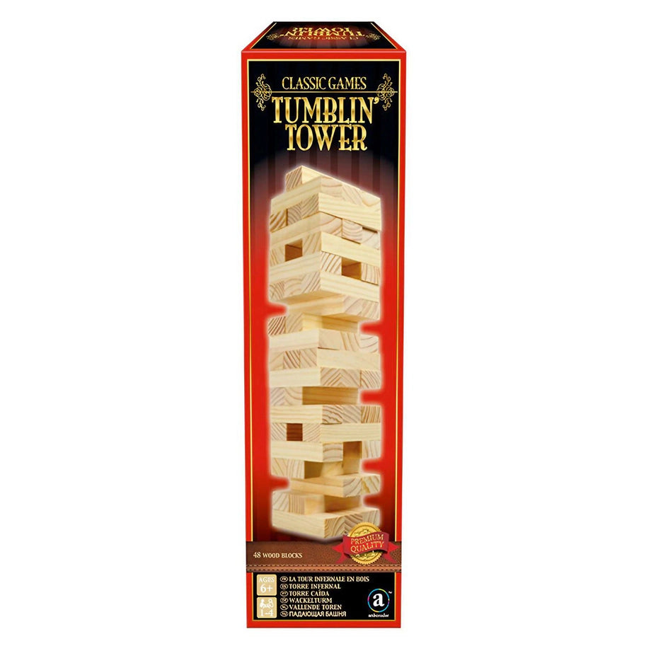 Ambassador Games Merchant Classic Games Wooden Tumblin Tower Set (48 Blocks)