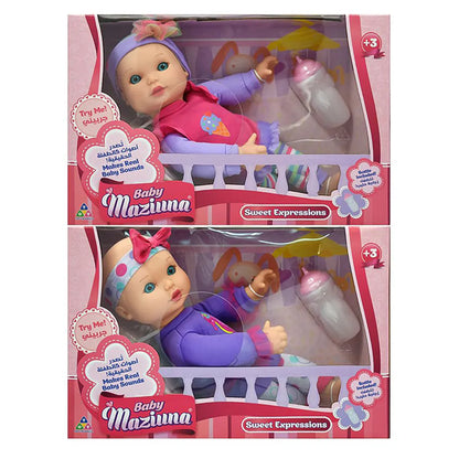 Baby Maziuna Sweet Expressions Doll (28 cm, Styles May Vary)