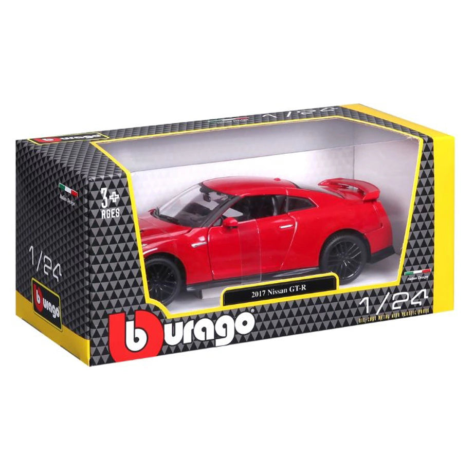 Bburago Nissan Gt-R Die-Cast Car 1:24 (Red)