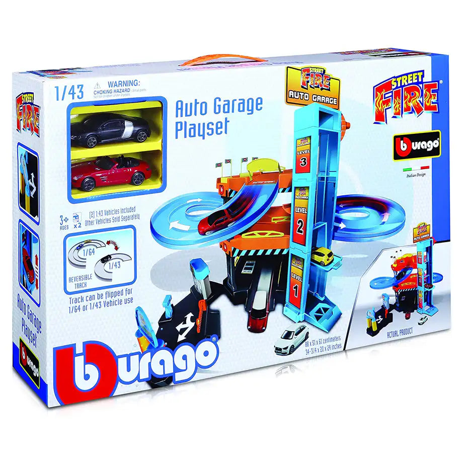 Bburago Street Fire Auto Garage Play Set