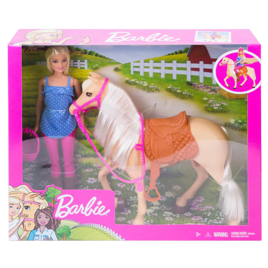 Barbie Horse and Doll Playset (Blonde)