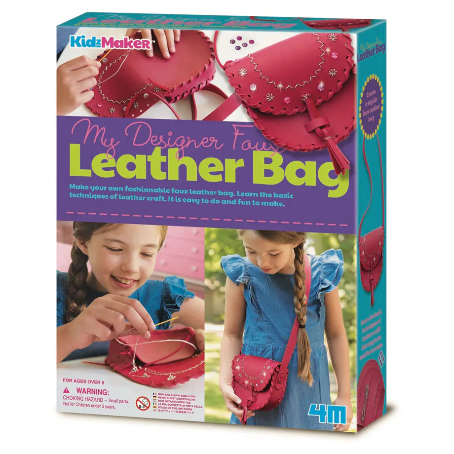 4M KidzMaker My Designer Faux Leather Bag Craft Kit
