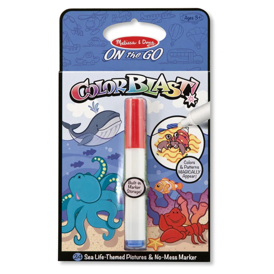 Melissa & Doug On the Go ColorBlast Sea Life No-Mess Coloring Pad
