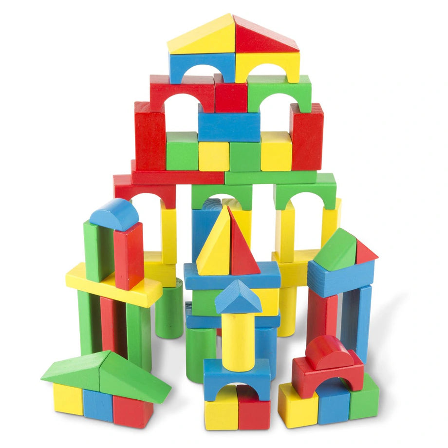 Melissa & Doug 100 Wooden Block Set