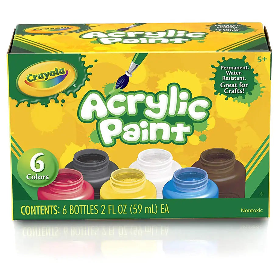 Crayola Acrylic Paint Set (6 Colors)