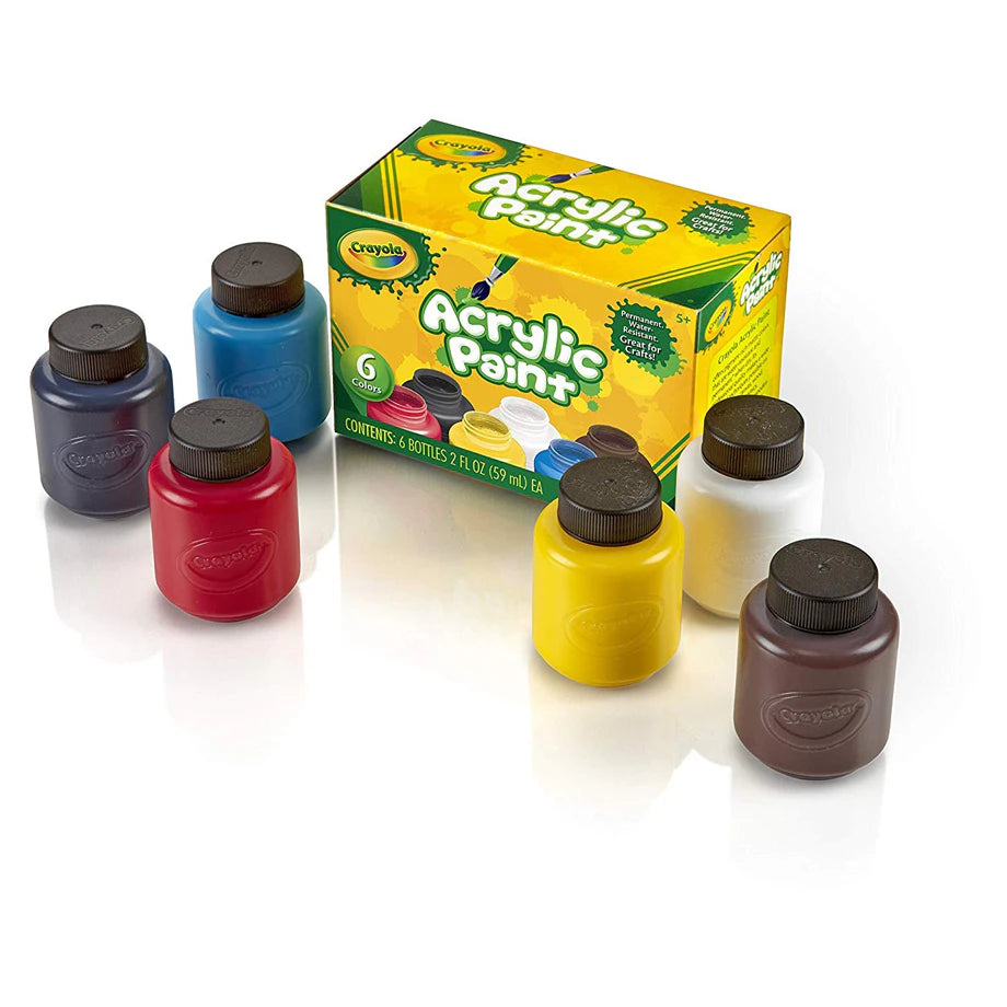 Crayola Acrylic Paint Set (6 Colors)