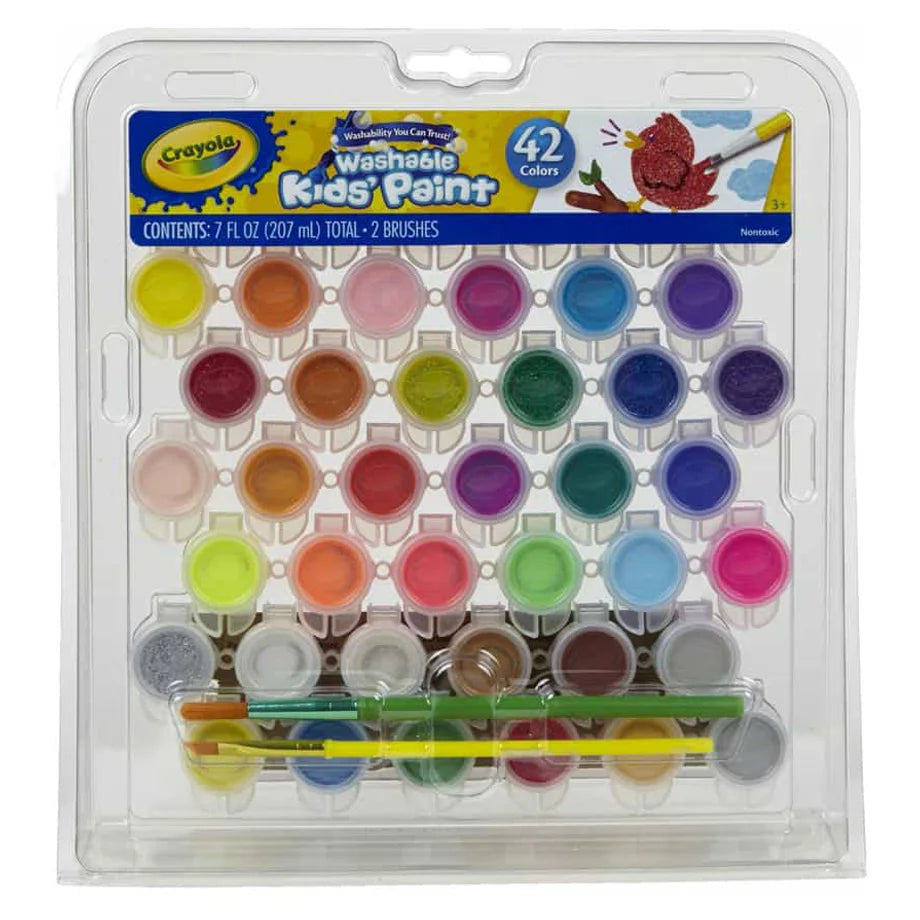 Crayola Washable Kids' Paint Set (42 Pieces)