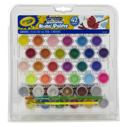 Crayola Washable Kids' Paint Set (42 Pieces)