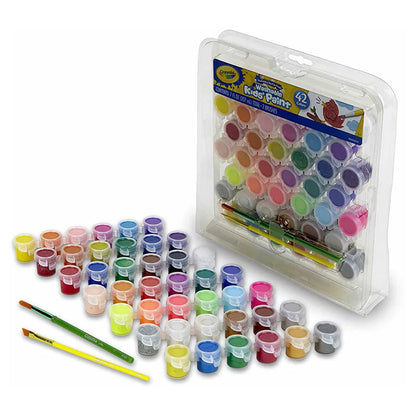 Crayola Washable Kids' Paint Set (42 Pieces)