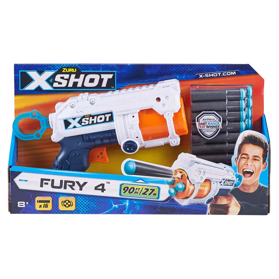 X-Shot Excel Fury 4 Blaster (16 Darts)