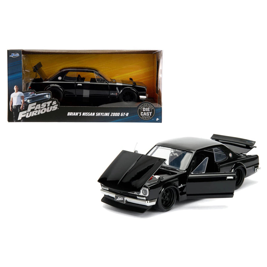 Fast & Furious 1971 Brian'S Nissan Skyline 2000 Gt-R (1:24, Black)